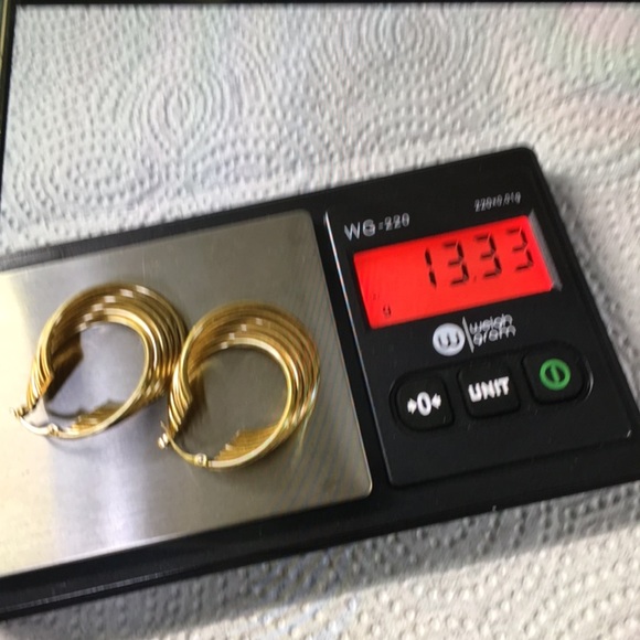 Yellow gold earrings - Picture 4 of 5